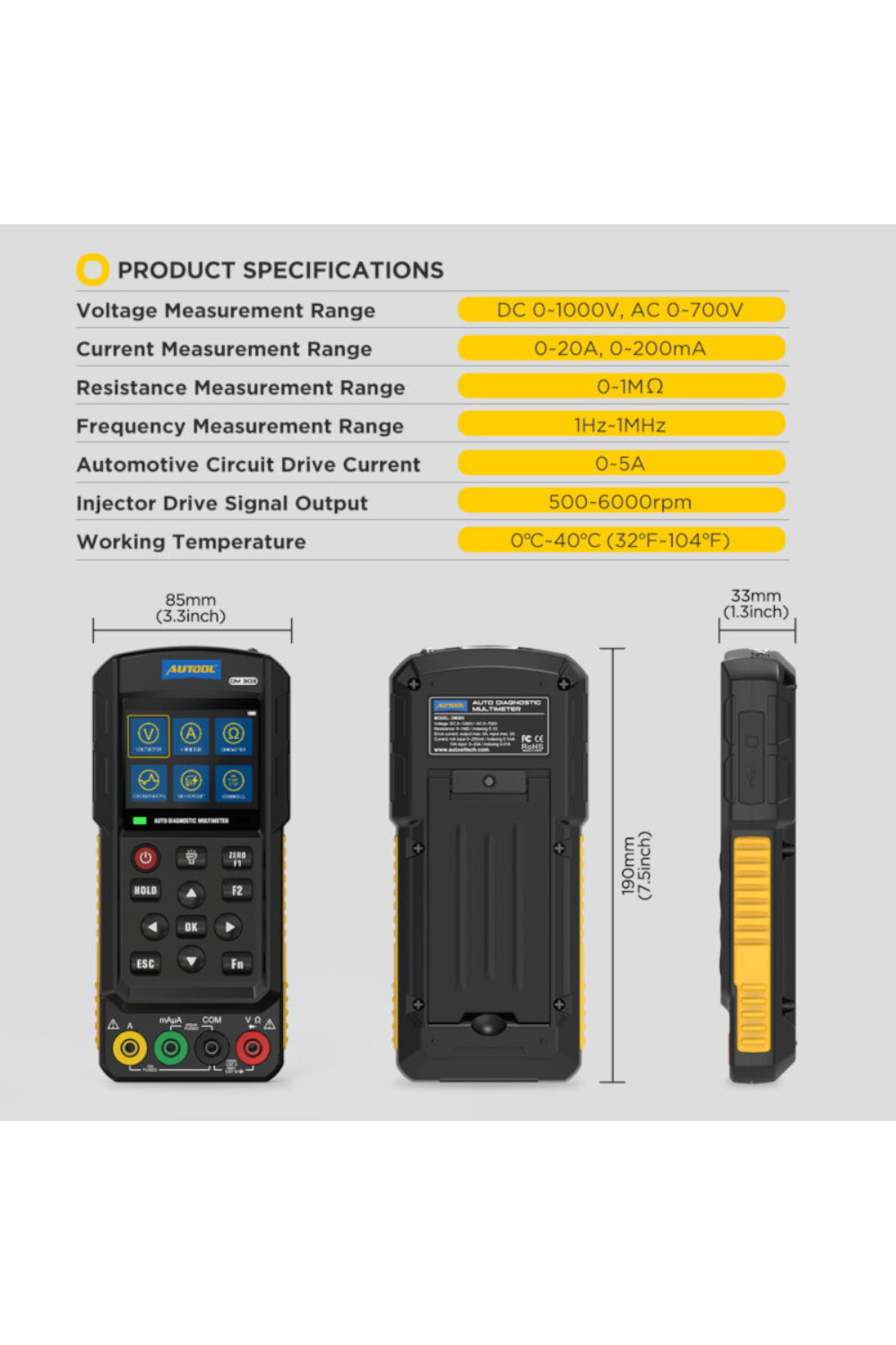 AUTOOL DM303 - Slika 3